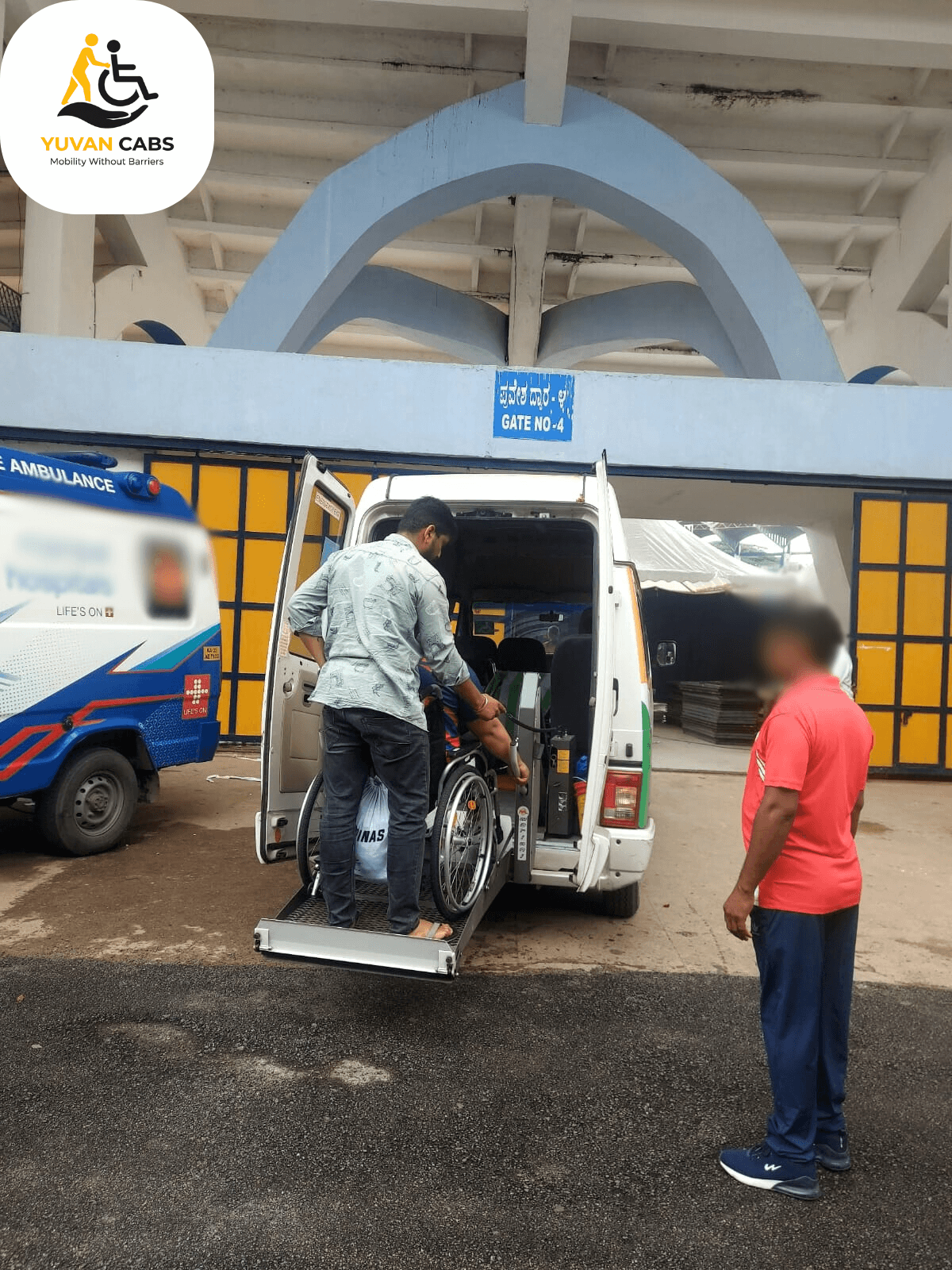 Wheelchair taxi patient transport service