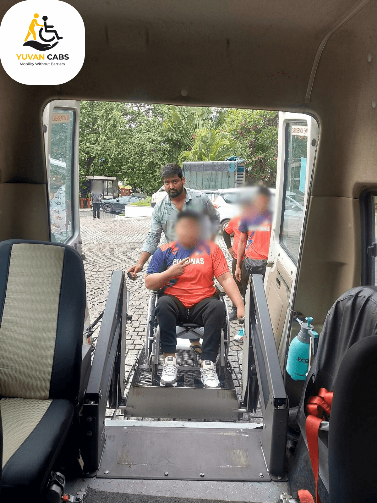 Wheelchair taxi patient transport service